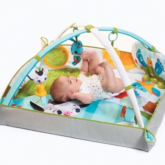 Tiny Love Hracia podložka s hrazdou Kick&Play – Farma, 0m+