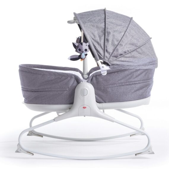 Tiny Love Rocker Napper Heather, Multifunkčná kolíska so strieškou 3v1, 0m+, šedá