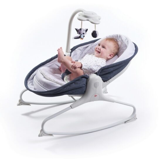 Tiny Love Rocker Napper Heather, Multifunkčná kolíska 3v1, 0m+, denim