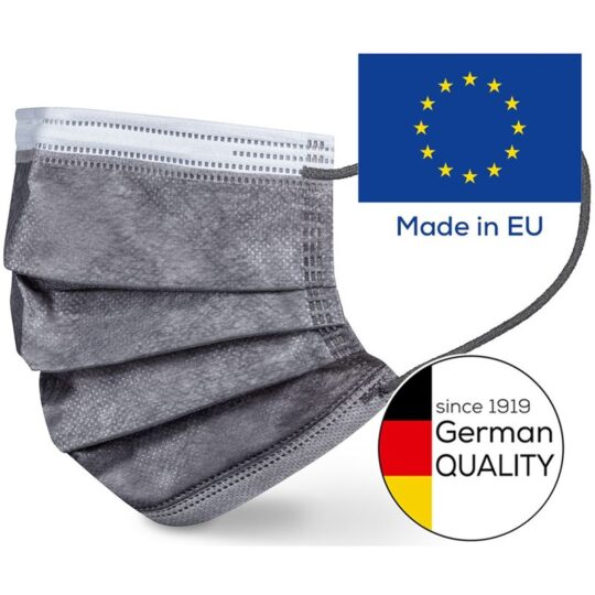Jednorazové 3-vrstvové rúško BEURER MM 15 grey 20ks