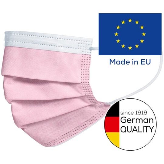 Jednorazové 3-vrstvové rúško BEURER MM 15 rose 20ks