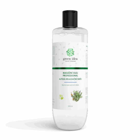 GREEN IDEA Alpská relax. směs mas. olej 500 ml