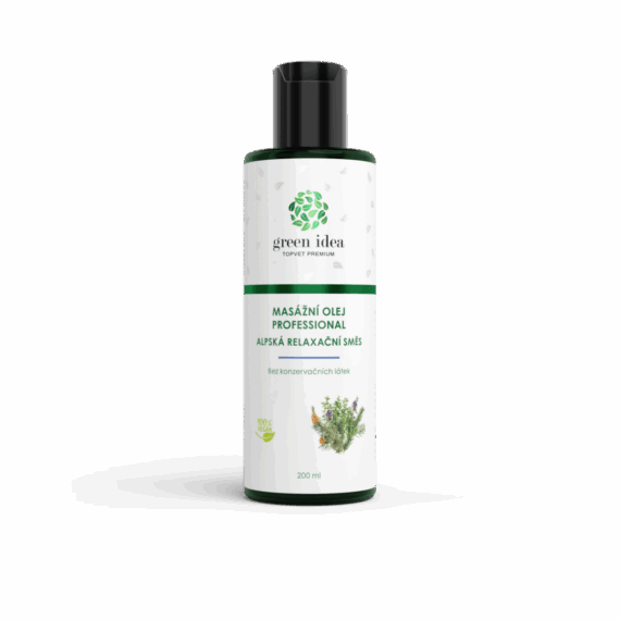 GREEN IDEA Alpská relax. směs mas. olej 200 ml