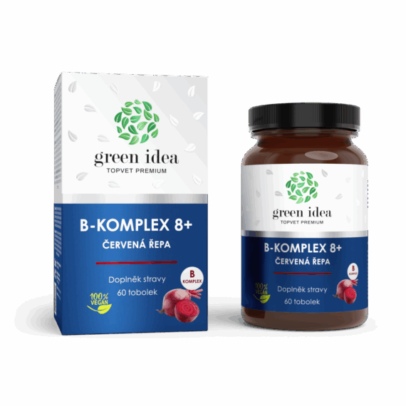 GREEN IDEA B-komplex 8+ červená řepa
