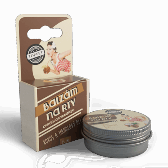 GREEN IDEA Balzám na rty – Kokos a mandlový olej 15 ml