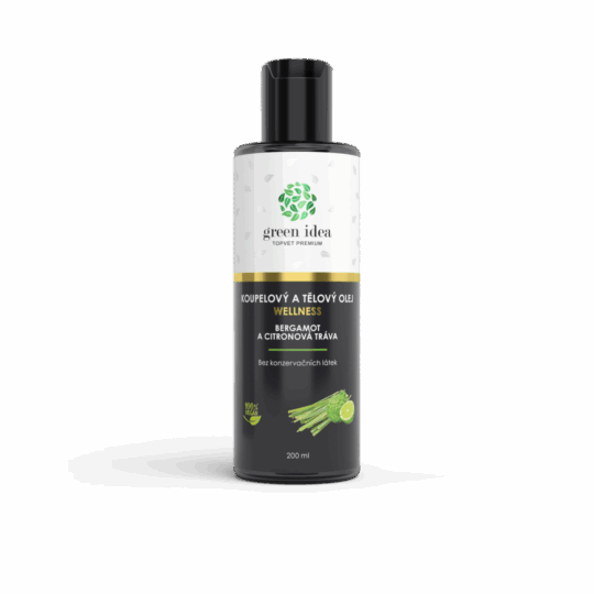 GREEN IDEA Bergamot a citronová tráva v mandlovém oleji 200 ml
