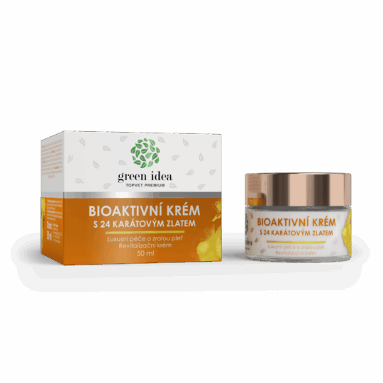 GREEN IDEA Bioaktivní krém s 24 karátovým zlatem 50 ml