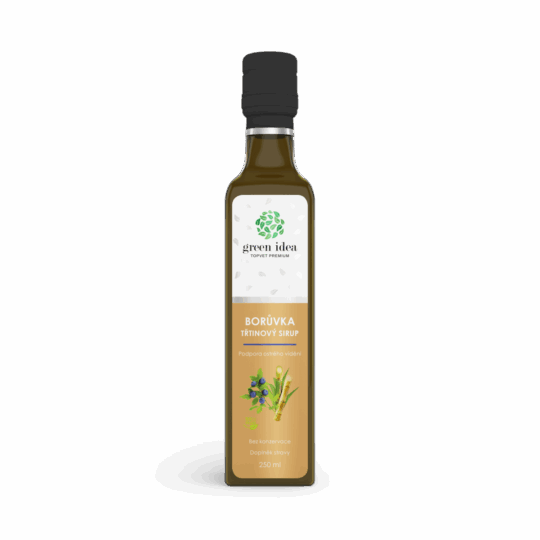 GREEN IDEA Borůvka sirup – třtinový 250 ml