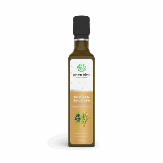 GREEN IDEA Borůvka sirup – třtinový 250 ml
