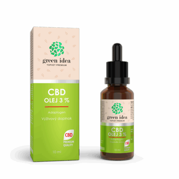 GREEN IDEA CBD olej 3 % 10 ml