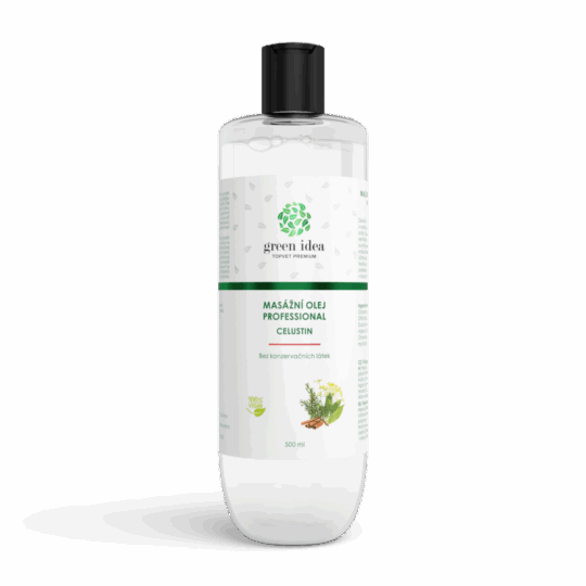 GREEN IDEA Celustin – masážní olej 500 ml
