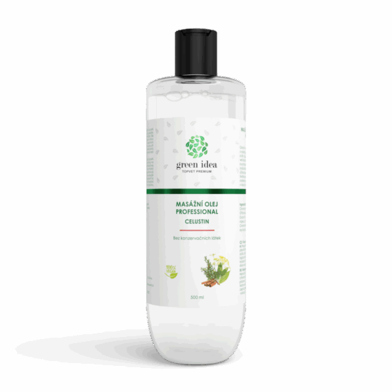 GREEN IDEA Celustin – masážní olej 500 ml