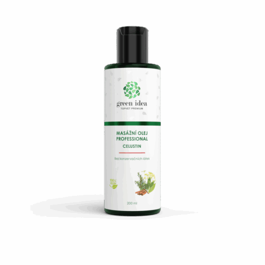 GREEN IDEA Celustin – masážní olej 200 ml