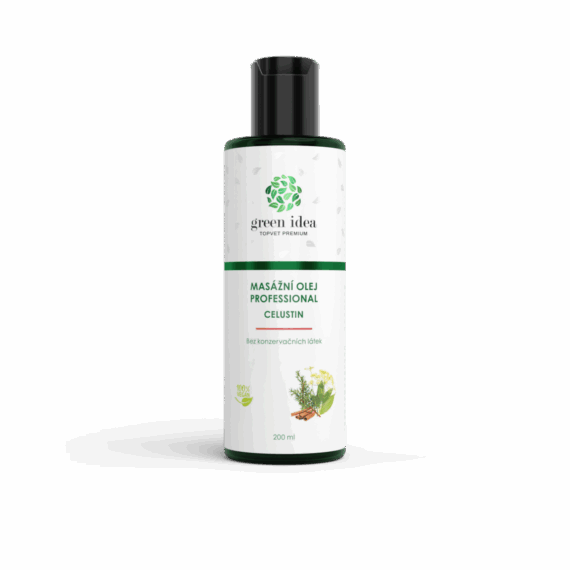 GREEN IDEA Celustin – masážní olej 200 ml