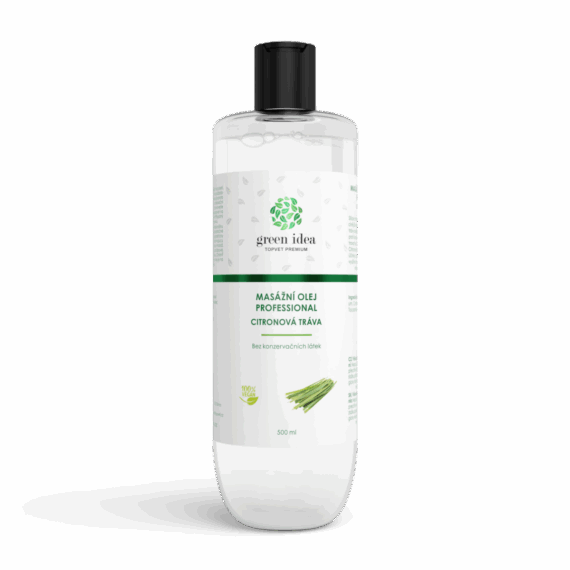 GREEN IDEA Citronová tráva masážní olej 500 ml