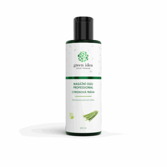 GREEN IDEA Citronová tráva masážní olej 200 ml