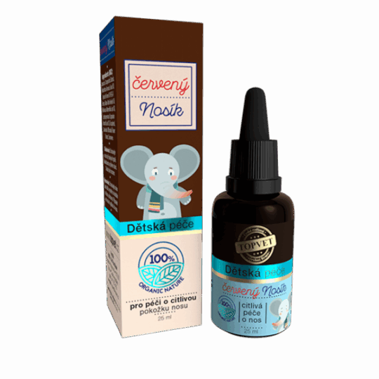 GREEN IDEA Dětská péče – červený Nosík 25 ml