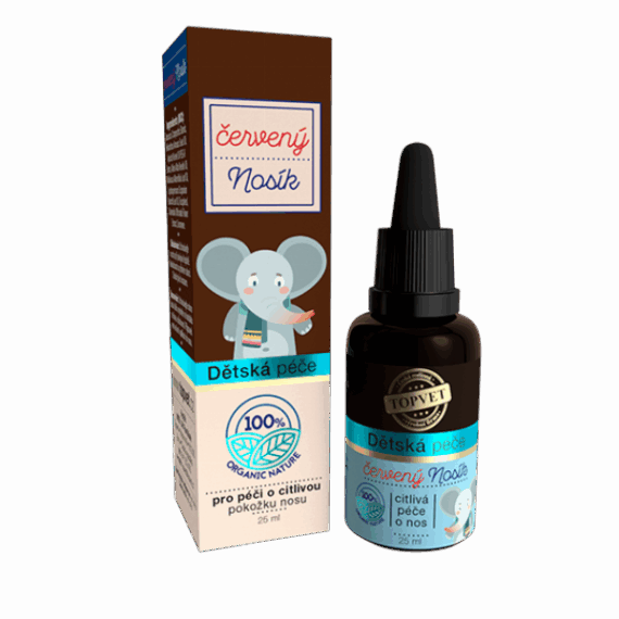 GREEN IDEA Dětská péče – červený Nosík 25 ml