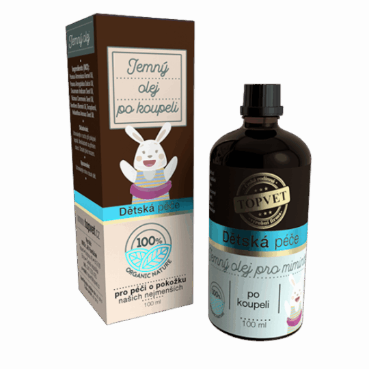 GREEN IDEA Dětská péče – Jemný olej po koupeli 100 ml
