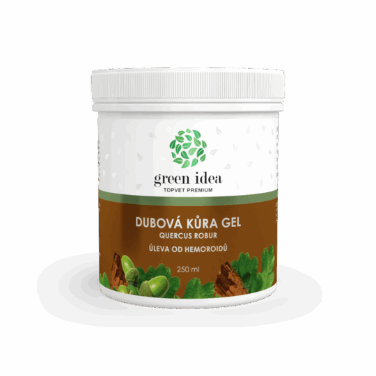 GREEN IDEA Dubová kůra masážní gel 250 ml