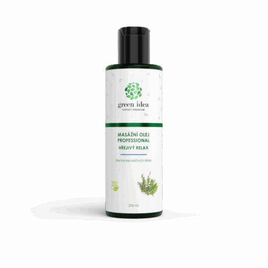 GREEN IDEA Hřejivý relax – masážní olej 200 ml