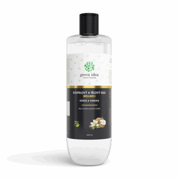 GREEN IDEA Kokos a vanilka v mandlovém oleji 500 ml