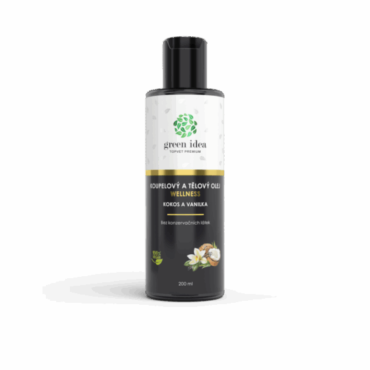 GREEN IDEA Kokos a vanilka v mandlovém oleji 200 ml