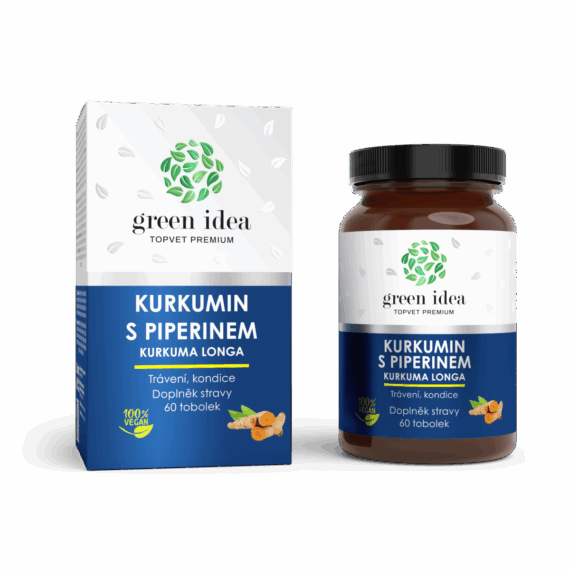 GREEN IDEA Kurkumin s piperinem bylinný extrakt