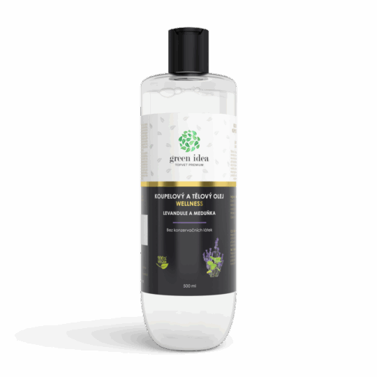 GREEN IDEA Levandule a meduňka v mandlovém oleji 500 ml