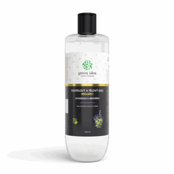 GREEN IDEA Levandule a meduňka v mandlovém oleji 500 ml