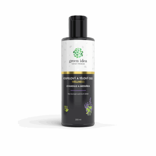 GREEN IDEA Levandule a meduňka v mandlovém oleji 200 ml