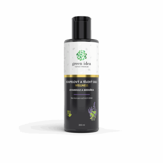 GREEN IDEA Levandule a meduňka v mandlovém oleji 200 ml