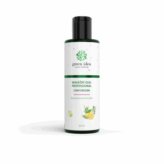GREEN IDEA Lymforegen – masážní olej 200 ml