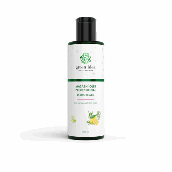 GREEN IDEA Lymforegen – masážní olej 200 ml