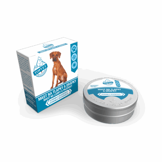 GREEN IDEA Mast na tlapky a drápky pro psy 50 ml