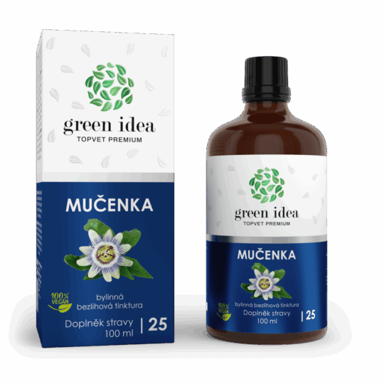 GREEN IDEA Mučenka – bezlihová tinktura 100 ml