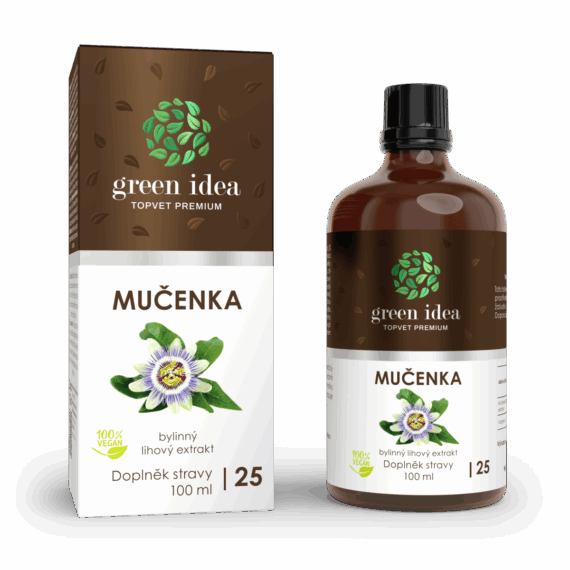 GREEN IDEA Mučenka tinktura – kapky 100 ml