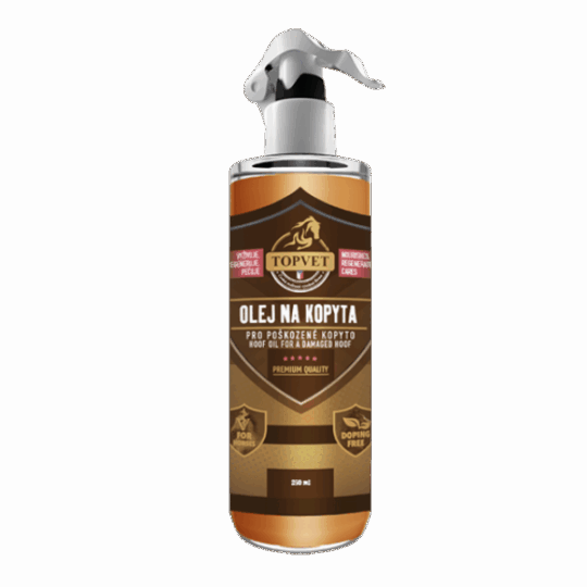 GREEN IDEA Olej na kopyta – pro poškozené kopyto 250 ml