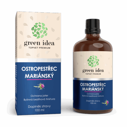 GREEN IDEA Ostropestřec – bezlihová tinktura 100 ml