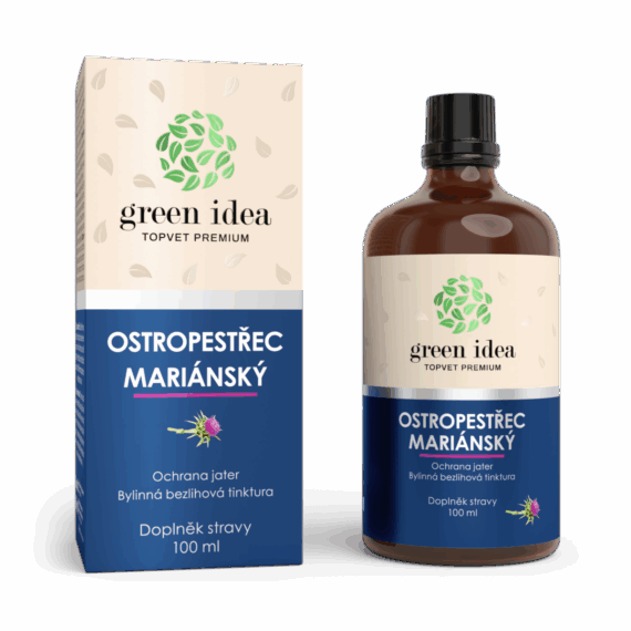 GREEN IDEA Ostropestřec – bezlihová tinktura 100 ml