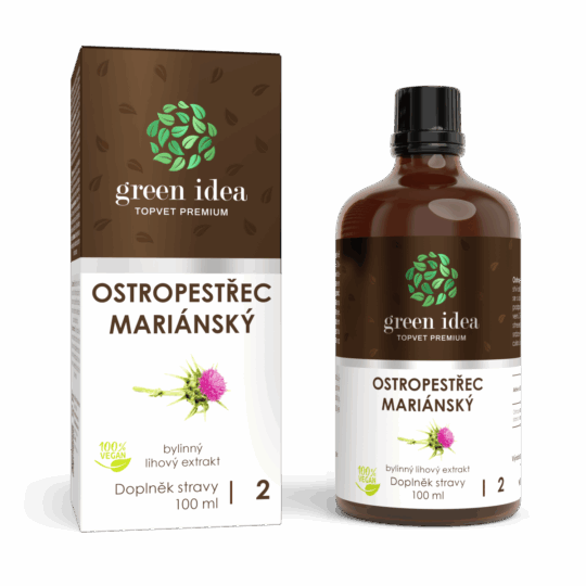 GREEN IDEA Ostropestřec tinktura – kapky 100 ml