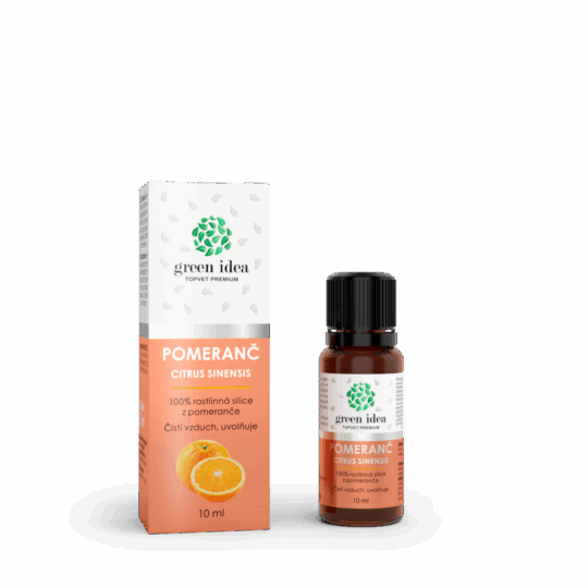 GREEN IDEA Pomeranč – 100% silice 10 ml