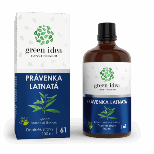 GREEN IDEA Právenka latnatá – bezlihová tinktura 100 ml