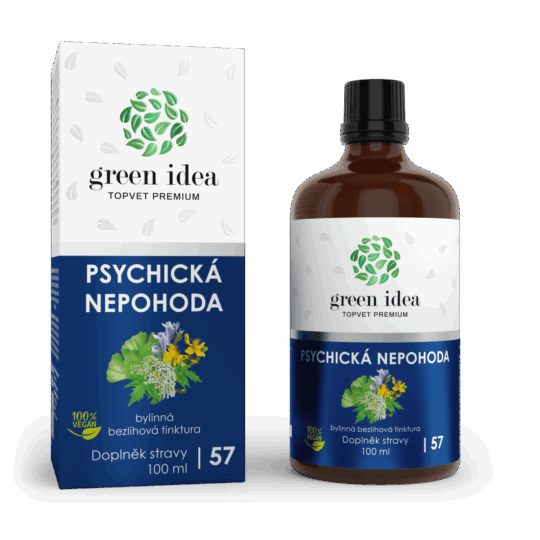 GREEN IDEA Psychická nepohoda – bezlihová tinktura 100 ml
