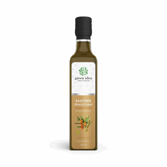 GREEN IDEA Rakytníkový sirup – třtinový 250 ml
