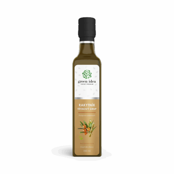 GREEN IDEA Rakytníkový sirup – třtinový 250 ml