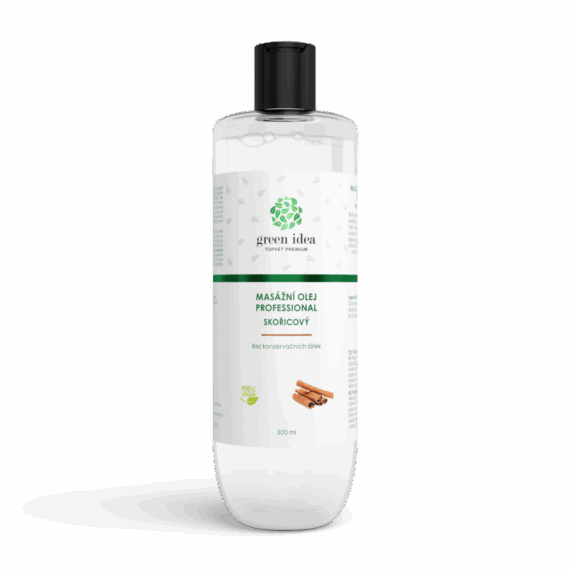 GREEN IDEA Skořicový masážní olej 500 ml