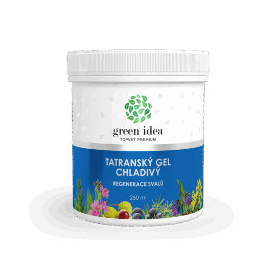 GREEN IDEA Tatranský bylinný gel – chladivý 250 ml