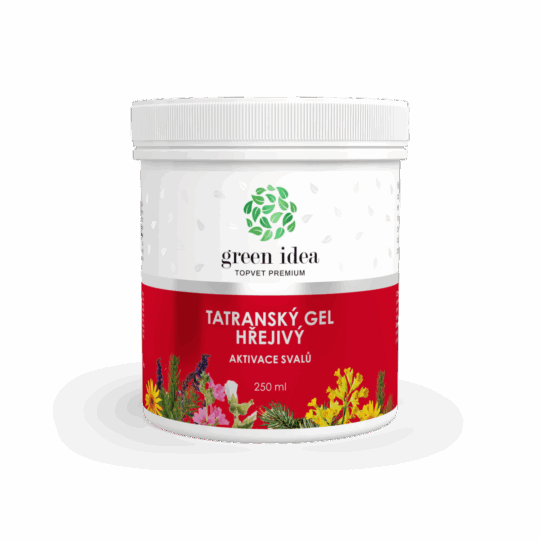 GREEN IDEA Tatranský bylinný gel – hřejivý 250 ml