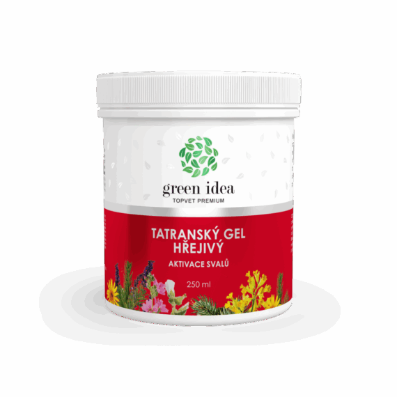 GREEN IDEA Tatranský bylinný gel – hřejivý 250 ml